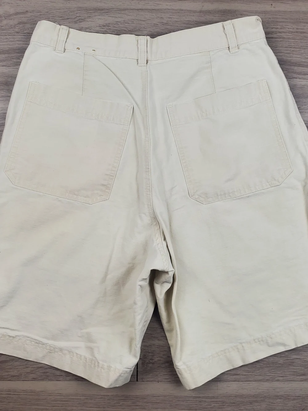 J.Crew Oarsman Shorts Mens 30 Cream 100% Cotton Chino Preppy